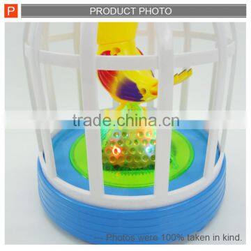 Funny Electric Voice Control Singing Bird Cage Toys for Kids photo-3