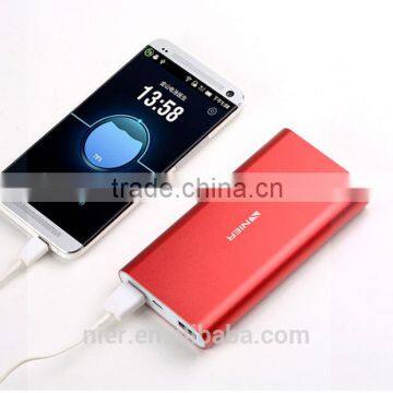 li-Polymer battery pack 10000mAh with pure aluminum housing