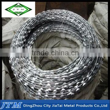 BTO & CBT low price galvanized concertina razor wire, razor wire fencing, razor barbed wire