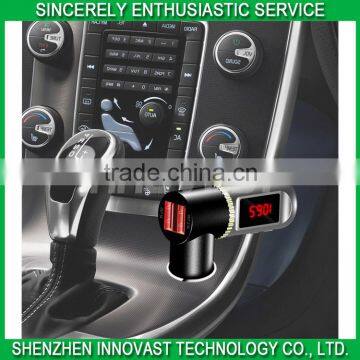 bluetooth car charger FM 87.5-108Mhz with cigarette lighter socket car charger