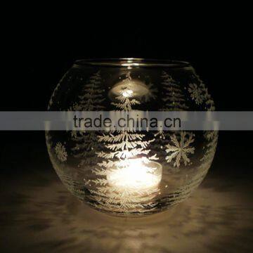 Scented Christmas decoration tealight candles with candle holder