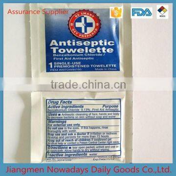 China made anti mosquito antiseptic towelette