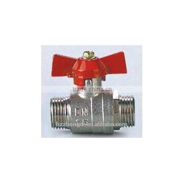 1/4"-4" High Quality male/male wtih T iron handle brass ball valve