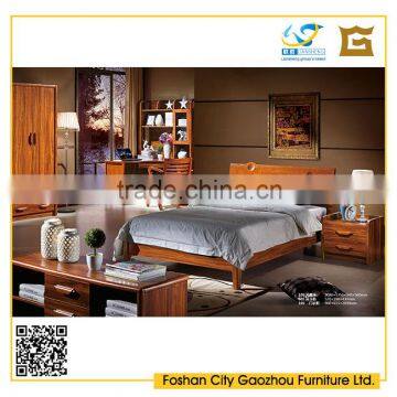 solid wood frame panel wood modern bedroom furniture sets