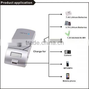 for camera use lcd screen oem universal 7.4v li-ion battery charger