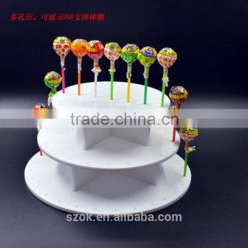 shop retail 3 tier round acrylic lollipop display stand