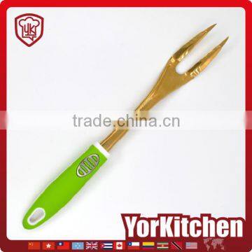 Nice Appearance Premium quality gold plating stainless steel Meat Serving Fork