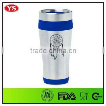 16oz eco friendly insulated thermos stainless steel travel coffee mug