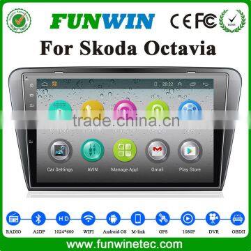 Funwin android car multimedia system 1 din car dvd gps for SKODA OCTAVIA stereo