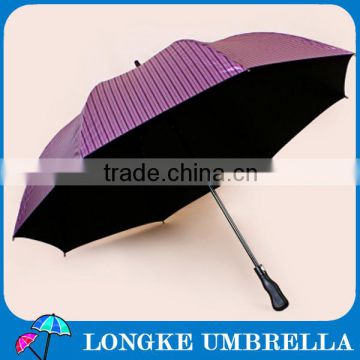 good quality different colors of stripe golf umbrella