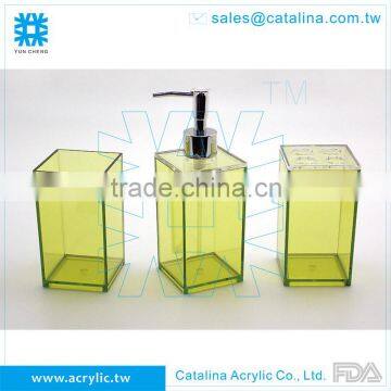 Tooth Brush Set or Separate of Tumbler Lotion Dispenser Acrylic Bathroom Accessory