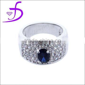 Fashion silver jewelry AAA CZ silver925 men ring