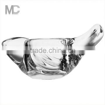 Bird Shape Decorative Tealight Votive Clear Glass Candle Holder