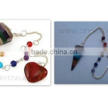 Chakra Bonded Pendulum Chakra Chain & Heart