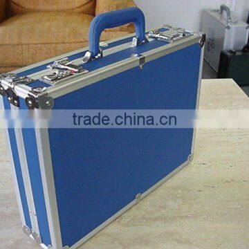 Aluminum BLUE Attache Briefcase COMPUTER MEDICS CASE