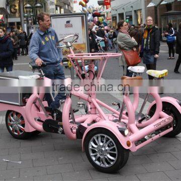 7 Seat Adult Tricycle City Tour Four Wheel Conference Cycle