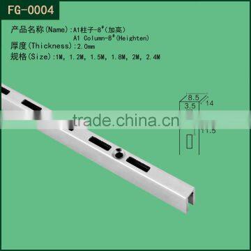 Metal Tube Slotted Strut Channel/ Shelving Channel Uprights/ supermarket equipment