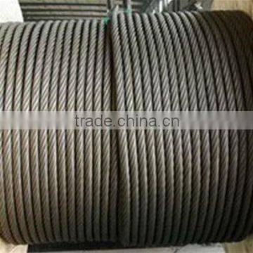 10mm 6*25Fi+FC GALVANIZDE/NON-GALVANIZED STEEL WIRE ROPE