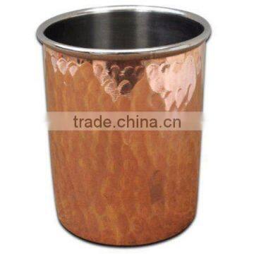 Pure Copper Tumbler Glass Drink ware Bar and Kitchen Accessory