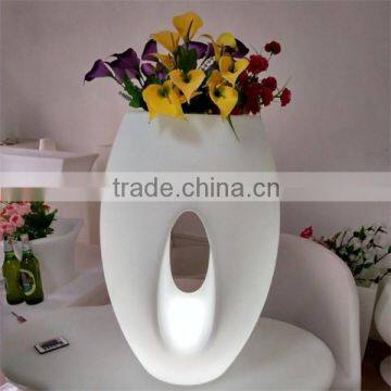 2015 Hot Sale Bright Color Change LED Flower Pot With Remote