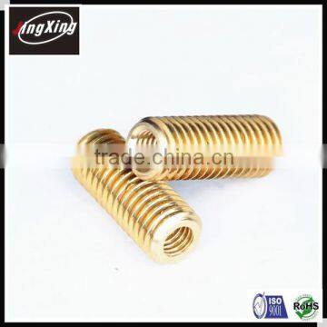 round internal and external threaded brass nut