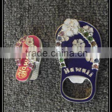 metal 3d slipper fridge magents as sandbeach souvenir