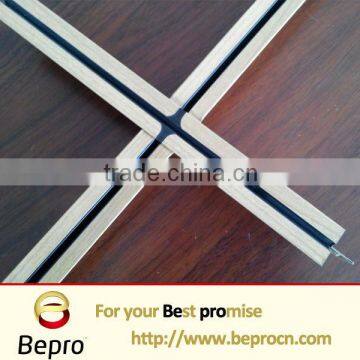 T24 Height 38mm FUT Ceiling T-bar White/wooden Color