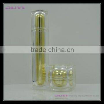 Silver Square Acrylic Cosmetic Bottles Container photo-2