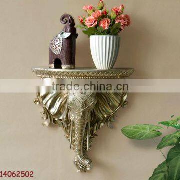 Resin decorative wall shelf for home decor