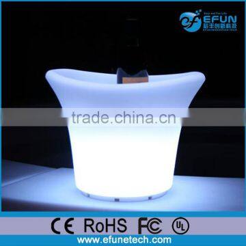 rgb color changing led rechargeable wedding and party plastic drink buckets