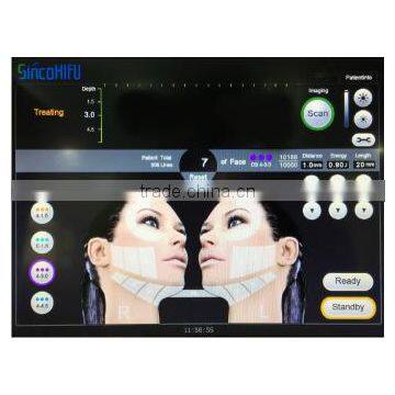 High Focused Ultrasonic Professional 2015 HIFU Slimming Machine / Beauty Forehead Wrinkle Removal Machine Hifu Korea / Hifu Face Lift Eyes Wrinkle Removal