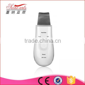 USB rechargeable ultrasonic skin scrubber peeling device