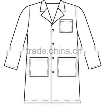 100% Cotton Unisex Doctor's Lab Coat-Full Sleeve photo-3