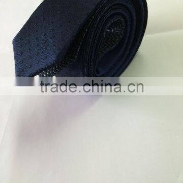 Men's 100% silk blue micro dot\diamond\twill\wave 4 patterns reversible tie