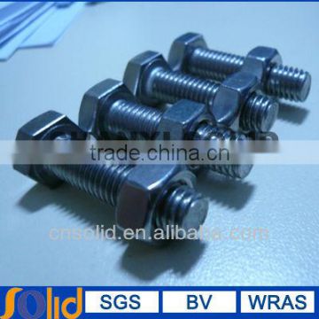 ss304 ss316 stainless steel hex flange nut and bolt