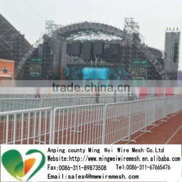 Fixed feet crowd control temporary fence for sale