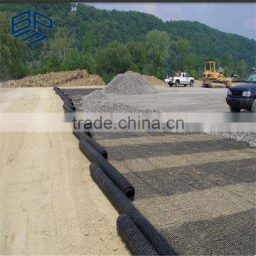 Biaxial Plastic Geogrid,plastic grid for road construction 2020 3030 4040 5050 BX1100 BX1200