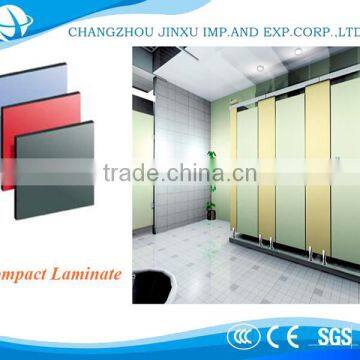 compact laminate/hpl; 12mm toilet cubicle partition board