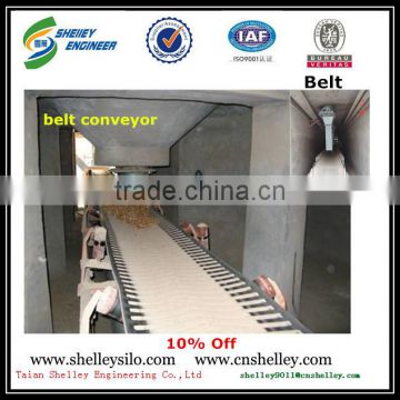 grain pellets rubber belt conveyor system price