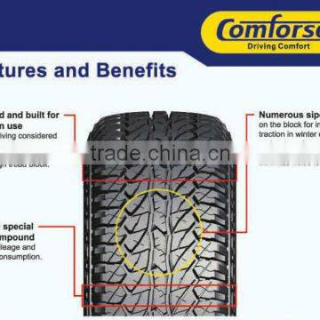 factory direct tire company brand comforser tire manufacturer in china 31.X10.50R15LT