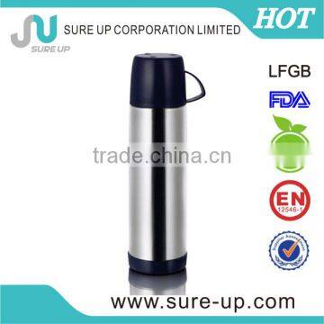 Fancy stainless steel double wall vacuum flask with cup