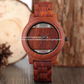 New design rose wood quartz movement wood watches