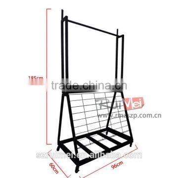 High Quality Floor Standing Metal Carpet Display Rack photo-5