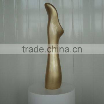 New design China golden foot female mannequin for sock display