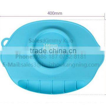 PBA Free silicone suction bowl placemat silicone food tray