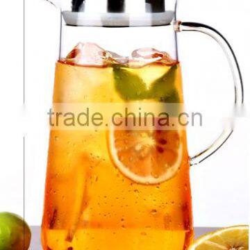 Chill Water Pitcher /Premier Quality Borosilicate Glass Pitcher - Stainless Steel Lid photo-5