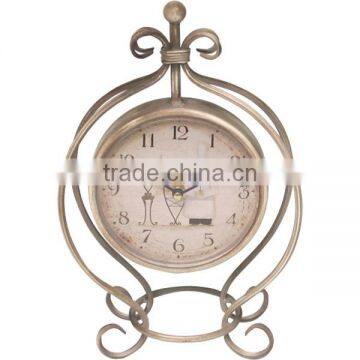 Metal Decorative Table Clock Desk Clock