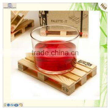 sale mini square rectangle wood coaster pallet