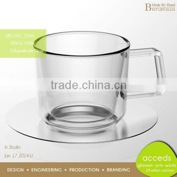 Personalized Favorable Price Double Wall Glass Cup Mug