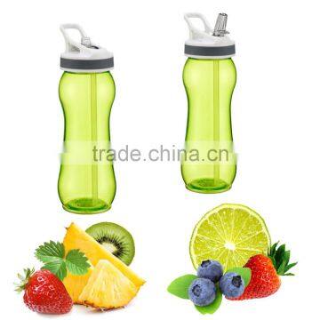 500ml portable plastic suction tritan water bottle in custom color